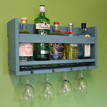 GZA Cremagliera del Vino Struttura in Legno Cremagliera del Vino Supporto Cremagliera del Vino Cornice Galleggiante Decorazione della Parete del Salone Cucina del Ristorante (Formato: 53 * 10 * 22cm)