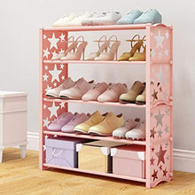 XWZH Cabinet Scarpe da Polvere Stand per Scarpe da Scarpe Regolabili a 5 Livelli Regolabili per Scarpe da Scarpa per 15 Paia, Risparmio Spazio, Facile Assemble (Color : White)