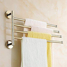 JKCKHA Northern Europe. Mensole Bagno Bar Bar Rack Appendiabiti Completa di Rame Rotante Bagno cremagliera d'oro appesa Bar Bagno dell'asta cremagliera (931B) 4
