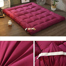 Z&HA Spesso Tatami coprimaterasso, Traspirante Giapponese Piano Materasso futon Pad, Pieghevole Tatami Tappetino Trapuntato Morbido Pelo Materasso,A,150x200cm