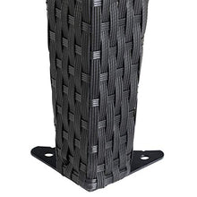 Deuba Gazebo polyrattan 3x3m Doppio Tetto antimacchia Resistente Raggi UV Padiglione Giardino Crema