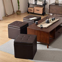 Nosterappou Sgabello, può sedersi e riporre, elegante, semplice, versatile, naturale ed ecologico sgabello in tessuto PU, panca scarpa creativa, sgabello multifunzionale in legno massello, sgabello qu