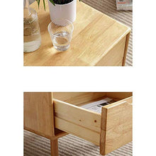 MMWYC Comodino in Legno massello Esternamente Inclinato unità Tabella Bagagli Sostegno Doppio cassetto Laterale for Il Salone/Camera da Letto/Studio