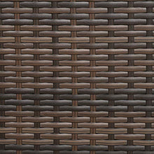 Outsunny Set Mobili da Giardino 3 Pezzi 2 Divani 1 Tavolino con Piano in Vetro Temperato Rattan Marrone