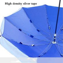 1.8/2.2/2.4M4 Regolazione Altezza Fori, Ombrello Hawaii Tropicale, Ombrello Impermeabile da Esterno, Rotondo, Famiglia, Retrattile/Blu