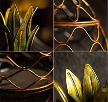 ZLJ Portabottiglie in Ferro Art Wine Cooler Espositore Portabottiglie per Vino Portaoggetti per Fiori