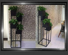 N/Z Home Equipment Flower Rack Modern Minimalist Iron Ladder Flower Rack Creative Multilayer Balcony Floor Plant Shelf European Modern Living Room Indoor Display Stand 40 * 40 * 100CM