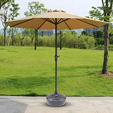 Xuanshengjia Base per Ombrellone in Plastica per Ombrellone, Base per Ombrellone da Patio di Forma Rotonda, Supporto per Ombrellone da Esterno Riempibile con Sabbia d'Acqua per Asta da 35-38 Mm