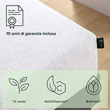 ZINUS Ultima Materasso in memory foam | Schiuma infusa al tè verde | Materasso adattabile a 7 zone | 120 x 190 cm | Altezza 25 cm | Materasso sottovuoto arrotolato | OEKO-TEX