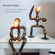Steampunk - Lampada industriale per vino, dispenser di vino, scaffale per vino e versatore, in ferro industriale, stile retrò, per camera da letto, soggiorno, sala da pranzo, bar