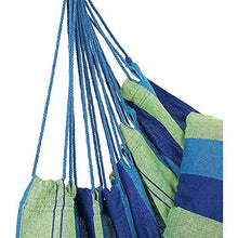Poltrona sospesa blu/verde, per interni ed esterni, 120 kg, sospesa, decorazione, amaca, altalena da giardino