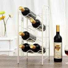 GAGP Portavini Wine Rack Bagagli Bar Basement Cantina Cucina Camera Etc Pranzo per Qualsiasi bancone o Cantina (Color : White, Size : 22x23x48cm)