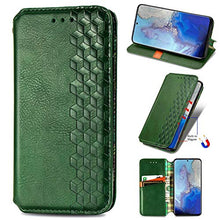 Miagon Samsung Galaxy S20 Ultra Moda Custodia,Retro PU Pelle Cover a Libro Carta Fessura Supporto Stand Magnetica Flip Wallet Case Cover,Verde