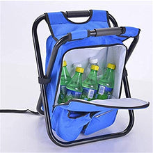 Tavolo da picnic all'aperto Grandi sedie a zaino da 3 in1 per adulti Sgabello da campeggio camuffamento portatile leggero con borsa per ghiaccio Isolamento termico Bag Picnic Borsa da picnic Sgabello