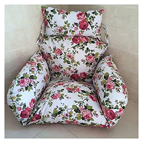 HYCy Cuscini da Esterno per sedie da Patio Cuscino per Sedia in Rattan, Appeso Relax Moon Chair Sedia Altalena da Giardino Tessuto in Vimini Sedia a Uovo Amaca Pad Mat Cuscini per sedie a Sdraio