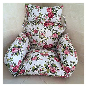 HYCy Cuscini da Esterno per sedie da Patio Cuscino per Sedia in Rattan, Appeso Relax Moon Chair Sedia Altalena da Giardino Tessuto in Vimini Sedia a Uovo Amaca Pad Mat Cuscini per sedie a Sdraio