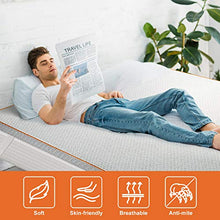 Maxzzz Topper Materasso, Coprimaterasso in Memory Foam al Carbone di bambù di 5cm con Fodera Rimovibile e Lavabile, Topper con Design Ventilato, Ipoallergenico, Inodore, 160x190cm, CertiPUR