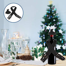 PRETYZOOM Copri Bottiglia di Vino di Natale Mini Cappello E Sciarpa di Babbo Natale Lavorato A Maglia per Le Vacanze Decorazione di Bottiglia di Vino Casa delle Bambole Decorazioni da