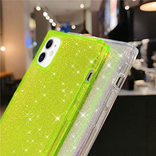 iKasus Custodia per iPhone 12 Mini, Crystal Clear Glitter Assorbimento Degli Urti Angoli Rinforzati Morbido TPU flessibile Guscio in Gel di Gomma Siliconica Custodia Case Cover,arancia