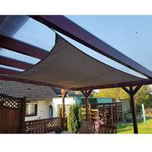 2.5x2.5m Quadrata Tende Da Sole, Vela Ombreggiante Impermeabile Anti-Uv, Perfetto Per Per Esterno Giardino Balcone Terrazza Piscina