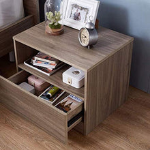 RCLD Comodini Armadietto in Noce Toilette Immagazzinamento Soggiorno Pompa Pompa Pannello a Base di Legno (Color : Brown, Size : 51 * 39 * 41cm)