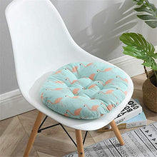 Pillowcase 2 Confezioni di Cuscini Imbottiti per sedie Portatili, Cuscini per sedili in Cotone e Lino, Cuscini Rotondi Antiscivolo per Giardini Esterni, uffici e soggiorni (A2, 40 * 40 cm)