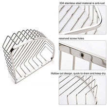 Cesto angolare, Triangolo in Acciaio Inossidabile 304 Cestello per lavabo a Filo Singolo Cestino per Bagno WC Doccia Cestino angolare Ripiano Scaffale ordinato Cestino per Doccia C