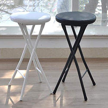 Sgabello Pieghevole Portatile,Struttura in Metallo per Sgabello da Bar Leggero, per Bagno da Campeggio da Giardino da Cucina per Adulti (Altezza Seduta: 49 cm / 63 cm)