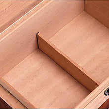 Minmin sigaro umidificato scatola alcolizzata europea retro stampa legno massello di cedro grande capacità 尺寸: 290 * 215 * 150mm accessori del sigaro (Design : A)