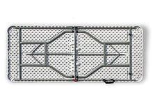 YUIJ Tavolo Pieghevole Soffocato Soffiatto Deluxe, Tavolo Pieghevole Portatile, Tavolino Lungo, per La Casa All'aperto E Altri Bianchi,Bianca,240 * 74 * 74