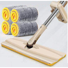 SSAYY Spray Mop Mop Piatto per Uso Domestico/Acciaio Inossidabile di Alta qualità/Durevole/Design Elastico/ASSE di Rotazione Flessibile/Panno in Microfibra