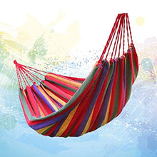 Yardwe 1Pc Amaca di Tela Allaperto Amaca Portatile Portatile con Borsa per Il Trasporto per Giardino Cortile (Rosso)