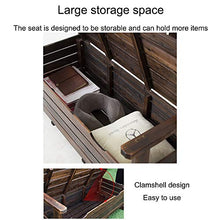 Panchine da giardino per esterni, Panchine per il tempo libero in legno per balcone, Panchine per veranda con schienali e braccioli, Panchine per cortile con armadietti