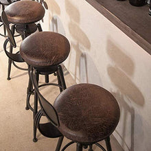 Sedia da Pranzo Sgabelli Alti Sgabelli da Bar Sgabelli da Bar girevoli Sgabelli Alti Schienale in Ferro battuto Sedie da Bar per Uso Domestico (65-85 cm)