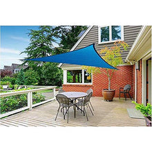 DJSMyb Sun UV blocco tessuto baldacchino in triangolo per patio giardino patio dimensioni opzionali (colore: arancione, dimensioni: 3 x 3 x 3 m) tenda (colore: blu, dimensioni: 3 x 3 x 3 m)
