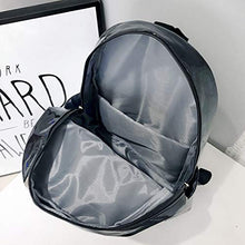 SUPYINI Zaino olografico da donna, zaino geometrico, borsa a tracolla riflettente flash, zaino alla moda con borsa laser unisex