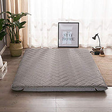 WSZGR Traspirante Stuoiaerasso Futon Divano Pieghevole Letto per Gli Ospiti Giapponese Futon Dormire Tappetino Stuoiaerasso di Ricambio,Tatami Stuoia Grigio 120x200cm/47x79inch