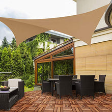 casa pura Tenda Parasole Esterno - Tenda a Vela Ombreggiante, Protezione Anti - UV | Vari Colori e Misure - Rettangolare - 3x5 m - Sabbia
