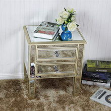 XJL Comodino Moderno Mobili Specchio Comodino Comodino Champagne-Color Comodino Cabinet Comodino con Cabina di Comodino di Divano Cabine