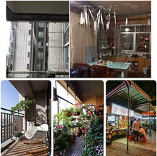 AULLY PARK - Telo protettivo impermeabile trasparente, largo per interni ed esterni, al metro, pieghevole, in PVC, con occhielli, balcone, tenda, protezione solare (dimensioni: 4 x 5 m/13,1 x 16,4 ft)