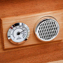 LUCKFY Cigar Humidor, Legno di Cedro di Cuoio di Legno Portatile di Viaggio Cigar Humidor Accessori Fumatori, Artigiano a Mano,Marrone