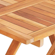 FAMIROSA Tavolo da Bistrot Pieghevole 60x60x65 cm in Massello di Teak-8996