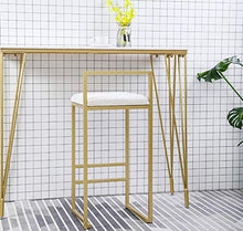 Sgabello da bar Contatore imbottito moderno Altezza Bar Stool Velvet Sedile Sedia da pranzo, bar Sedia con gambe in metallo dell'oro for il negozio cucina, bistro, caffè, pub Sgabello Alto Max.carico