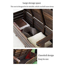 Panca Portaoggetti da Esterno In Legno Garden Deck Bin,Panca da Terrazzo Con Schienale E Braccioli,Posti A Sedere Sul Balcone del Patio,Utilizzato Per Riporre Attrezzi da Giardino E Giochi da Piscin