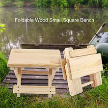 HYM Pieghevole in Legno Massello Piccola Banco Quadrato Banco da Banco Ergonomico Design Fine