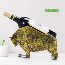 YVX Clip per Bottiglia di Vino Pavone Creativo Gatto Portabottiglie per Vino Decorazione Moderna Semplice personalità Portabottiglie per Vino Armadietto del Vino Ornamento-Rinoceronte