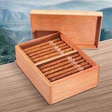 ZLMMY Cedar Cigar Humidor - Portable Pine Cigar Cabinet Grande capacità a Due Cigar Humidor