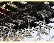 FWZJ Wine Lovers/Wine Racks Rustic Ceiling Wine Racks Adjustable Height/Wall Mounted Hanging Stemware Holder/Retro Glass Wine Bottle Holder/Wall Mounted Wine Bottle Rack/Hanging Wi