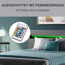 GYF Rete del Letto Struttura Letto Legno per Letto Bed Frames Bed Ecel Leather Bed Frames Classic Element Design LED Illuminazione Offre Una qualità Ideale del Sonno.