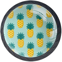 Ananas Pomelli per Porta Set di 4 Pomelli per Mobili Manopole per Cassetti Cucina Armadio Vetro